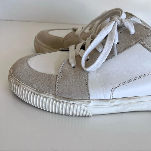 Women's Kess Leather & Suede Backless Slip-On Sneakers - Picture 5 of 13